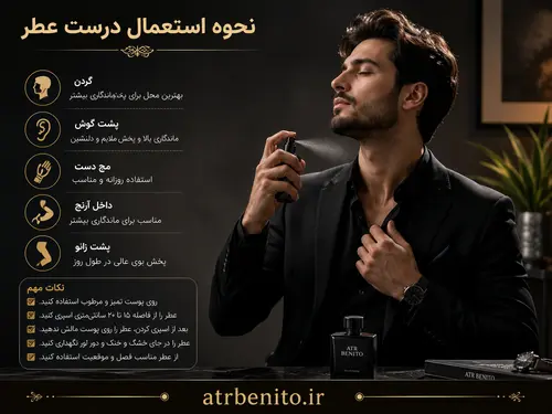 نحوه استعمال درست عطر