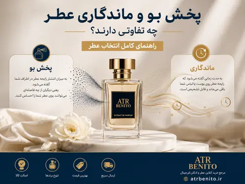 پخش بو و ماندگاری عطر چه تفاوتی دارند؟ راهنمای کامل انتخاب عطر